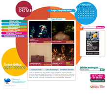 Brighton Dome website screenshot